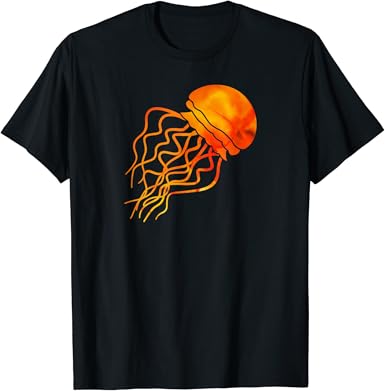 Orange leuchtende Qualle T-Shirt: Amazon.de: Bekleidung